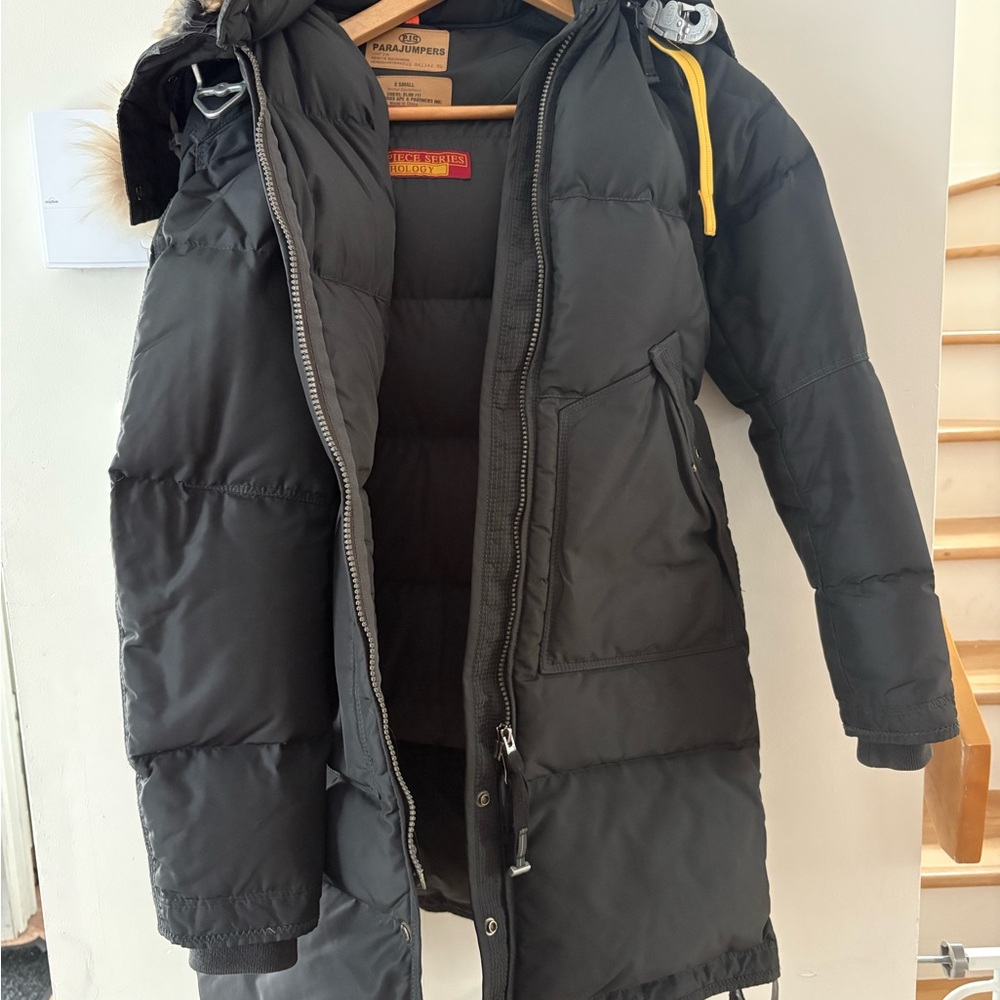 Parajumpers Gray Jacket with Orange Detail